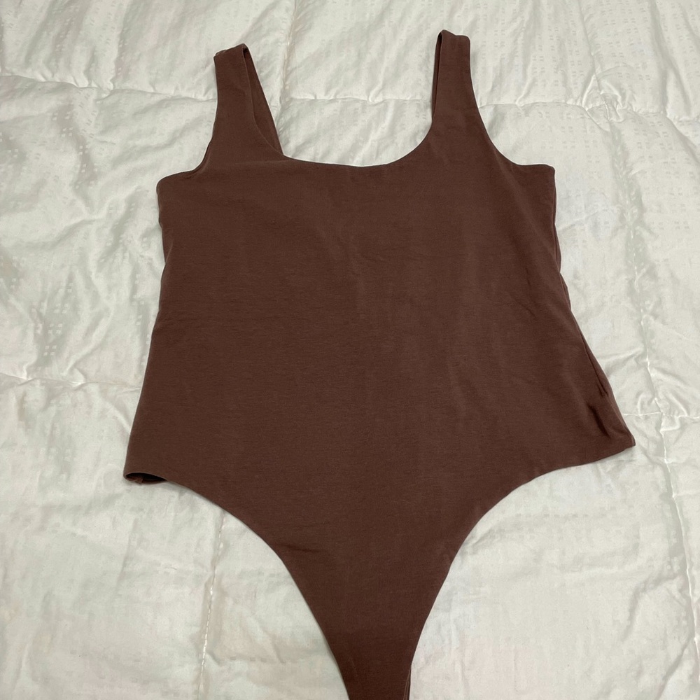 Chocolate brown body suit